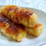 甘辛味噌生姜味の肉巻き豆腐♪